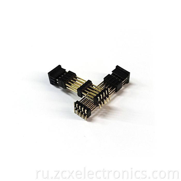 1.27mm four plastic Male Pin Connectors